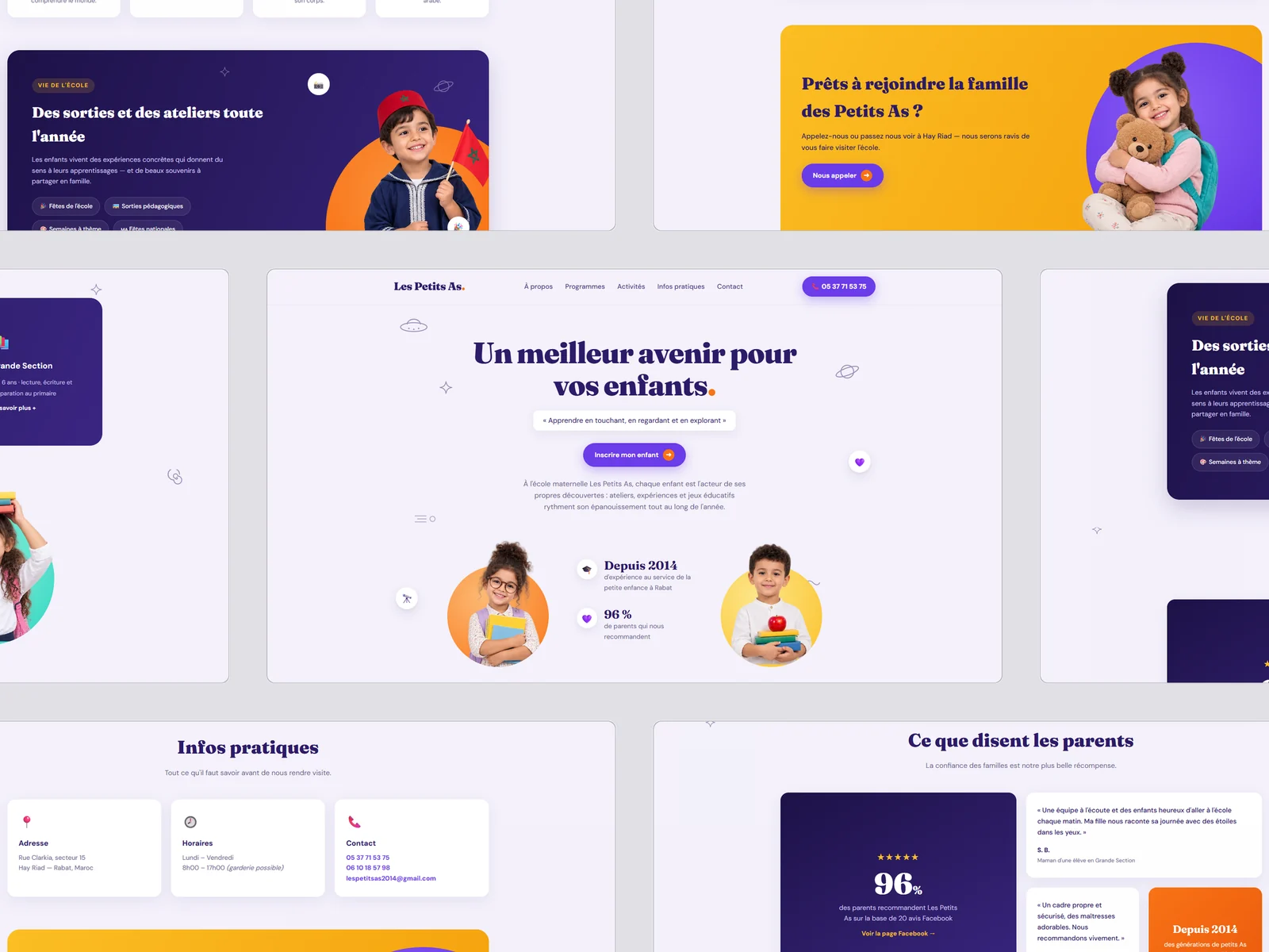 Les Petits As — pages in a carousel row